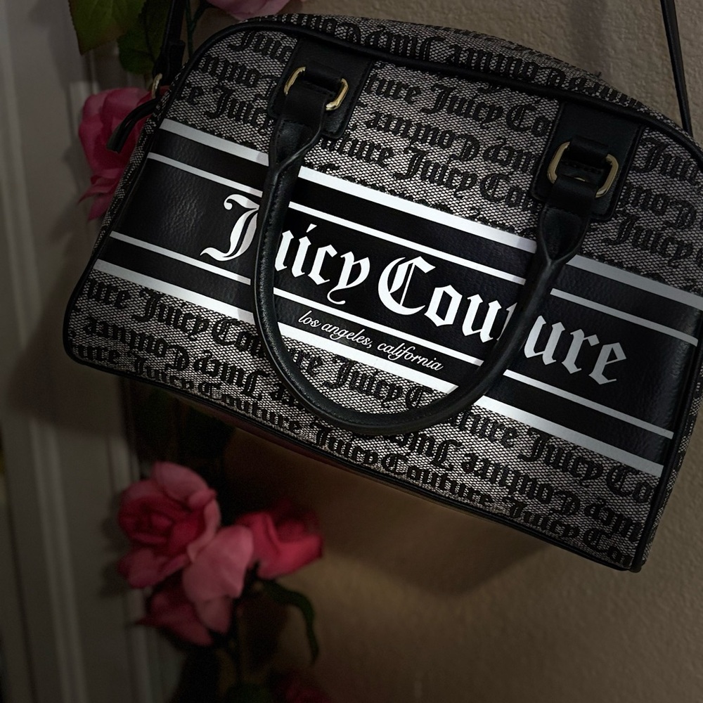 Juicy Couture Black and White Satchel
